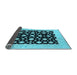 Sideview of Oriental Light Blue Traditional Rug, urb503lblu