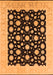 Oriental Orange Traditional Rug, urb503org