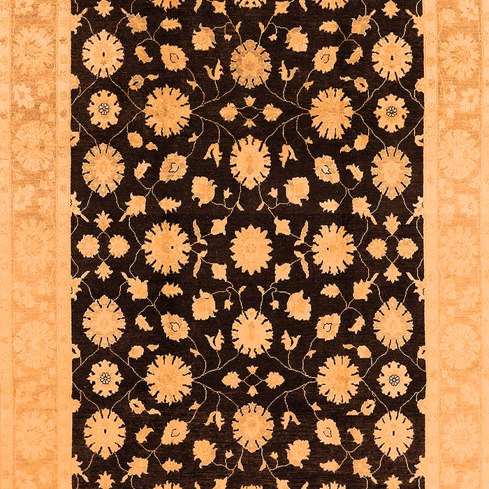 Oriental Orange Traditional Rug, urb503org
