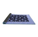 Sideview of Oriental Blue Traditional Rug, urb503blu