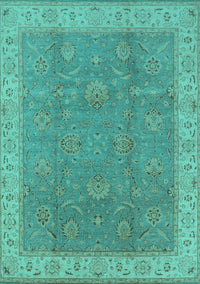 Oriental Turquoise Traditional Rug, urb504turq