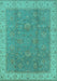 Oriental Turquoise Traditional Rug, urb504turq