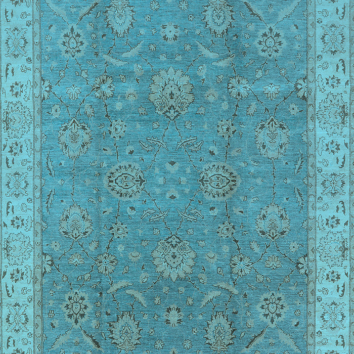 Oriental Light Blue Traditional Rug, urb504lblu