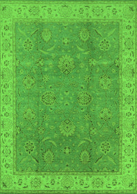 Oriental Green Traditional Rug, urb504grn