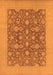 Oriental Orange Traditional Rug, urb505org