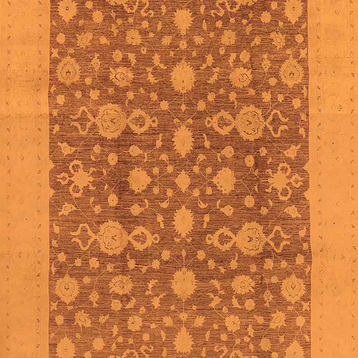 Oriental Orange Traditional Rug, urb505org