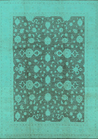 Oriental Turquoise Traditional Rug, urb505turq
