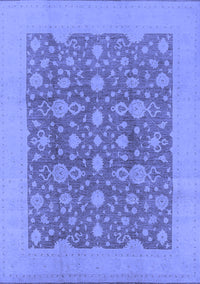 Oriental Blue Traditional Rug, urb505blu