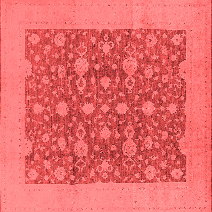 Machine Washable Oriental Red Traditional Rug, wshurb505red