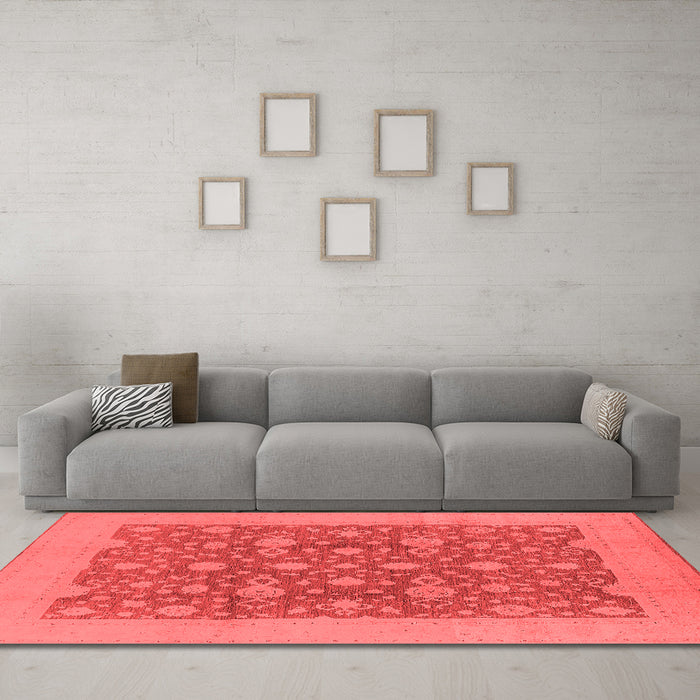 Traditional Red Washable Rugs