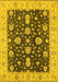 Oriental Yellow Traditional Rug, urb506yw