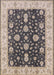 Mid-Century Modern Purple Oriental Rug, urb506