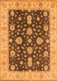 Oriental Orange Traditional Rug, urb506org