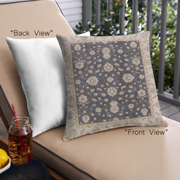 Front View of Mid-Century Modern Urban Square Purple Throw Pillow, 18 inch by 18 inch, pwurb506