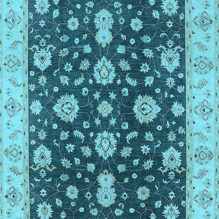 Oriental Light Blue Traditional Rug, urb506lblu