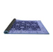 Sideview of Oriental Blue Traditional Rug, urb506blu