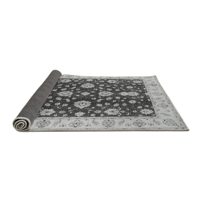 Sideview of Oriental Gray Traditional Rug, urb506gry