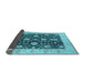 Sideview of Oriental Light Blue Traditional Rug, urb506lblu