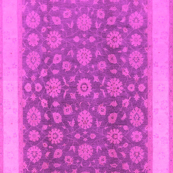 Machine Washable Oriental Pink Traditional Rug, wshurb507pnk