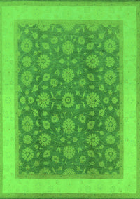 Oriental Green Traditional Rug, urb507grn