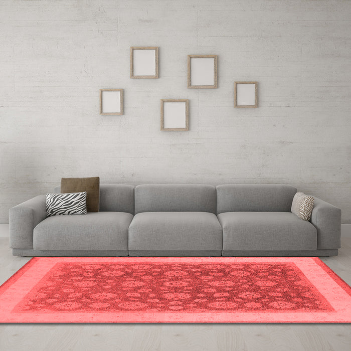 Traditional Red Washable Rugs