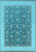 Oriental Light Blue Traditional Rug, urb507lblu