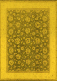 Oriental Yellow Traditional Rug, urb507yw