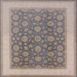 Square Machine Washable Industrial Modern Army Brown Rug, wshurb507