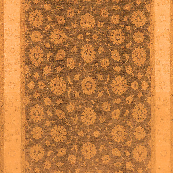 Machine Washable Oriental Orange Traditional Area Rugs, wshurb507org