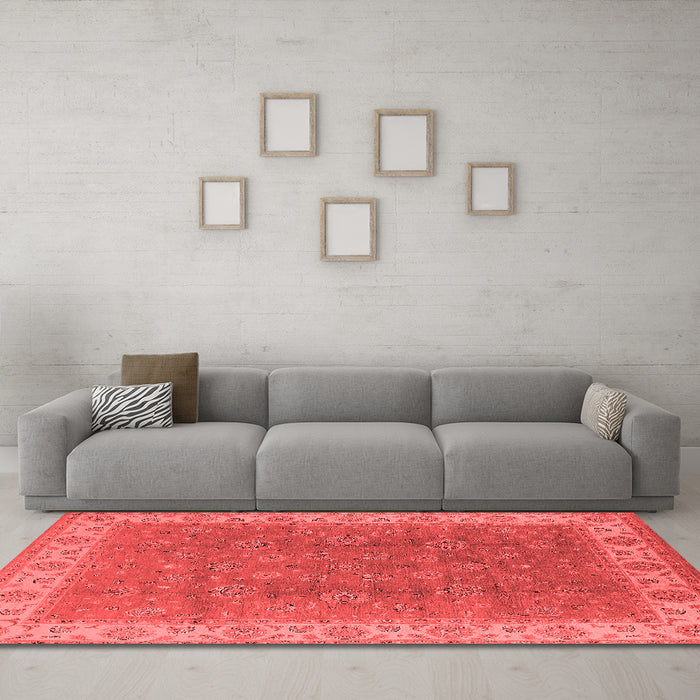Traditional Red Washable Rugs
