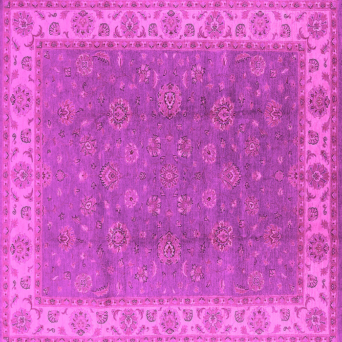 Square Oriental Pink Traditional Rug, urb508pnk