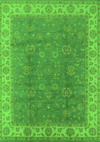 Oriental Green Traditional Rug, urb508grn