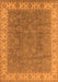 Oriental Orange Traditional Rug, urb508org