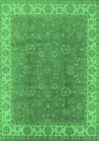 Oriental Emerald Green Traditional Rug, urb508emgrn