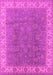 Machine Washable Oriental Pink Traditional Rug, wshurb508pnk