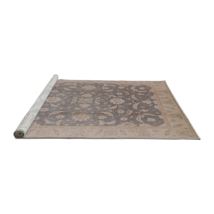 Sideview of Machine Washable Industrial Modern Rose Dust Purple Rug, wshurb509