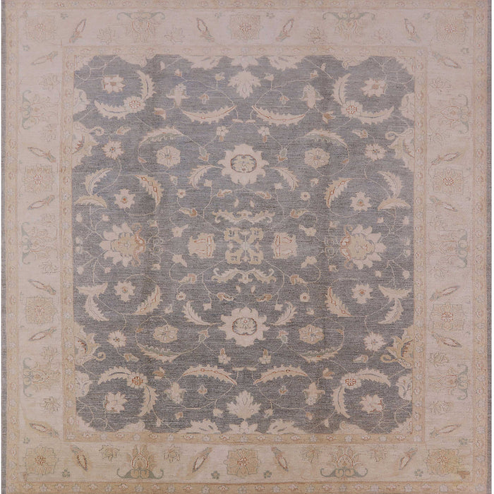 Square Mid-Century Modern Rose Purple Oriental Rug, urb509