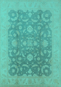 Oriental Turquoise Industrial Rug, urb509turq