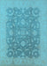 Oriental Light Blue Industrial Rug, urb509lblu