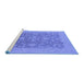 Sideview of Machine Washable Oriental Blue Industrial Rug, wshurb509blu