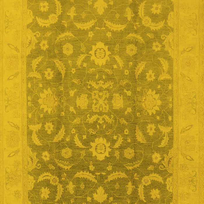 Oriental Yellow Industrial Rug, urb509yw