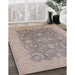 Machine Washable Industrial Modern Rose Dust Purple Rug in a Family Room, wshurb509