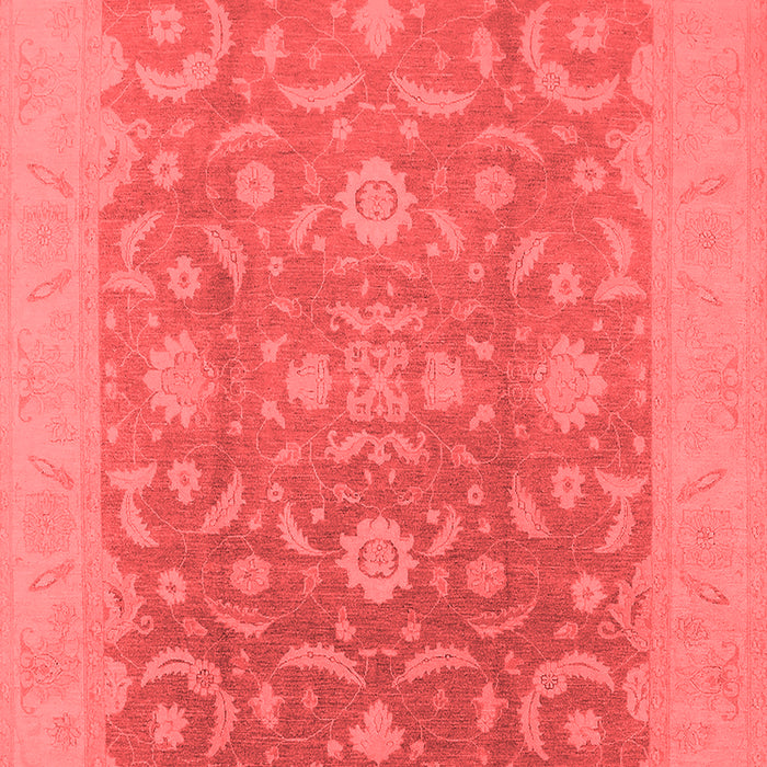 Machine Washable Oriental Red Industrial Rug, wshurb509red