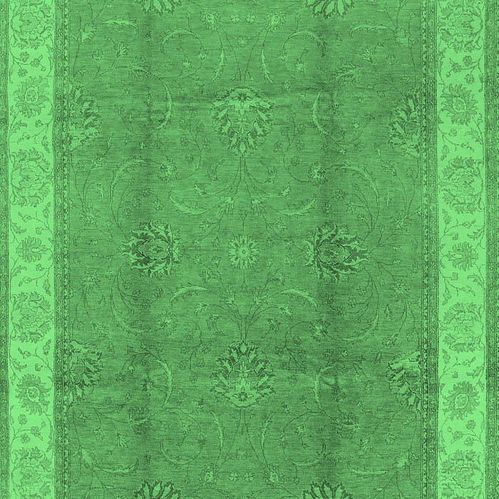 Oriental Emerald Green Traditional Rug, urb510emgrn