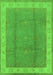 Oriental Green Traditional Rug, urb510grn