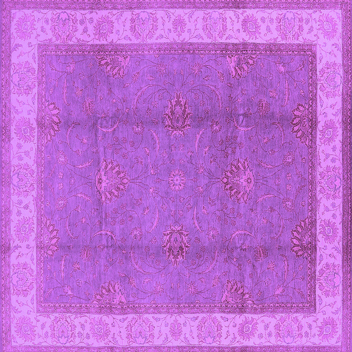Square Oriental Purple Traditional Rug, urb510pur