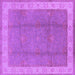 Square Oriental Purple Traditional Rug, urb510pur