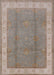 Mid-Century Modern Dark Almond Brown Oriental Rug, urb510