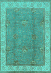 Oriental Turquoise Traditional Rug, urb510turq