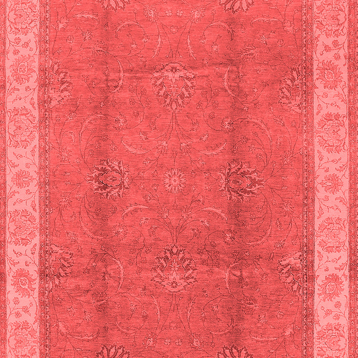 Machine Washable Oriental Red Traditional Rug, wshurb510red